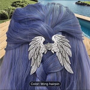 Silver Wing Hairpin for Women